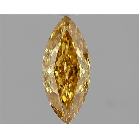 Diament o barwie fantazyjnej markiza, 0.53ct, VS2, Fancy Deep Orangey Yellow, GIA 7466525419