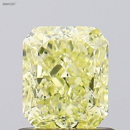 Diament o barwie fantazyjnej radiant, 1ct, SI1, Fancy Yellow, GIA 6515010333