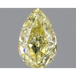 Diament o barwie fantazyjnej szlif gruszkowy, 1ct, SI2, Fancy Yellow, GIA 2497865432