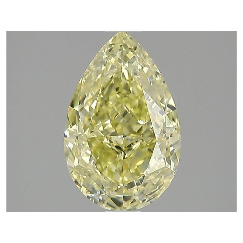 Diament o barwie fantazyjnej szlif gruszkowy, 1.72ct, VS2, Fancy Yellow, GIA 6465862194