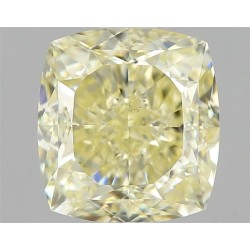 Diament o barwie fantazyjnej szlif poduszkowy modyfikowany, 1.32ct, VS2, Fancy Light Yellow, GIA 1469013443