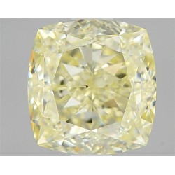 Diament o barwie fantazyjnej szlif poduszkowy modyfikowany, 1.27ct, VS2, Fancy Light Yellow, GIA 2457614738