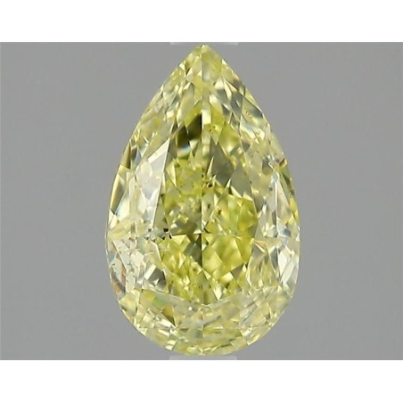 Diament o barwie fantazyjnej szlif gruszkowy, 1.12ct, SI2, Fancy Intense Yellow, GIA 6435484827