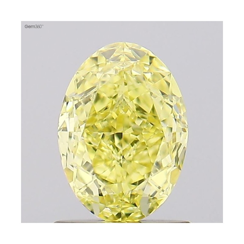 Diament o barwie fantazyjnej szlif owalny, 1.2ct, VVS2, Fancy Intense Yellow, GIA 6515008376