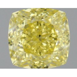 Diament o barwie fantazyjnej szlif poduszkowy brylantowy, 1.05ct, VS2, Fancy Intense Yellow, GIA 6485928909