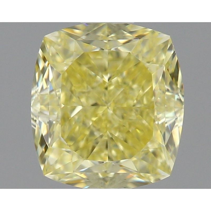 Diament o barwie fantazyjnej szlif poduszkowy brylantowy, 1.11ct, VS1, Fancy Yellow, GIA 5506595278