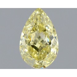 Diament o barwie fantazyjnej szlif gruszkowy, 0.8ct, VVS2, Fancy Yellow, GIA 1525164866