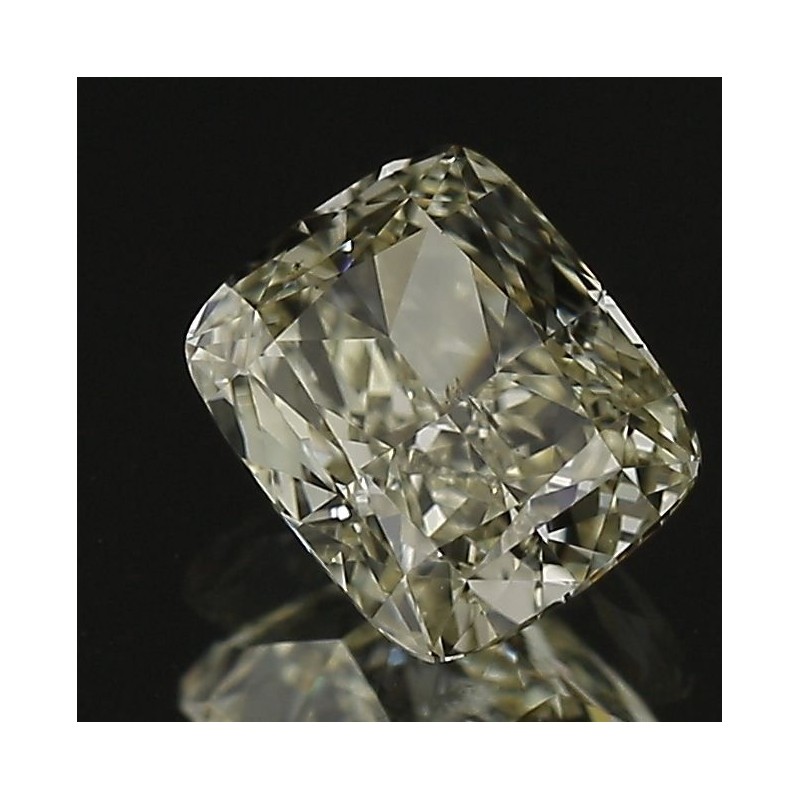 Diament o barwie fantazyjnej szlif poduszkowy modyfikowany, 0.81ct, SI2, Fancy Light Brownish Yellow, GIA 6262599782