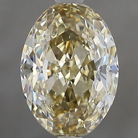 Diament o barwie fantazyjnej szlif owalny, 1.5ct, SI1, Fancy Yellow Brown, GIA 1507575542