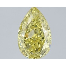 Diament o barwie fantazyjnej szlif gruszkowy, 1.01ct, SI1, Fancy Intense Yellow, GIA 7533842292