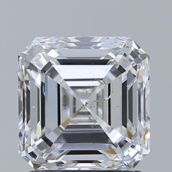 Diament szlif szmaragdowy kwadratowy, 1.7ct, SI2, E, GIA 7381148818