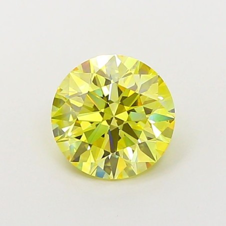 Diament laboratoryjny o barwie fantazyjnej szlif okrągły, 1.57ct, VVS2, Fancy Intense Yellow, IGI LG720547748