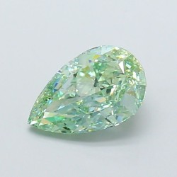 Diament laboratoryjny o barwie fantazyjnej szlif gruszkowy, 2.56ct, VVS1, Fancy Vivid Green, IGI LG700518277
