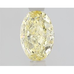 Diament laboratoryjny o barwie fantazyjnej szlif owalny, 1.01ct, VVS1, Fancy Light Yellow, IGI LG729575760