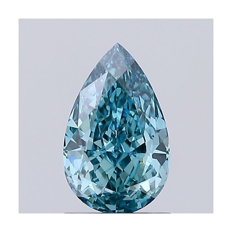 Diament laboratoryjny o barwie fantazyjnej szlif gruszkowy, 1.08ct, VVS2, Fancy Vivid Blueish Green, IGI LG756534892