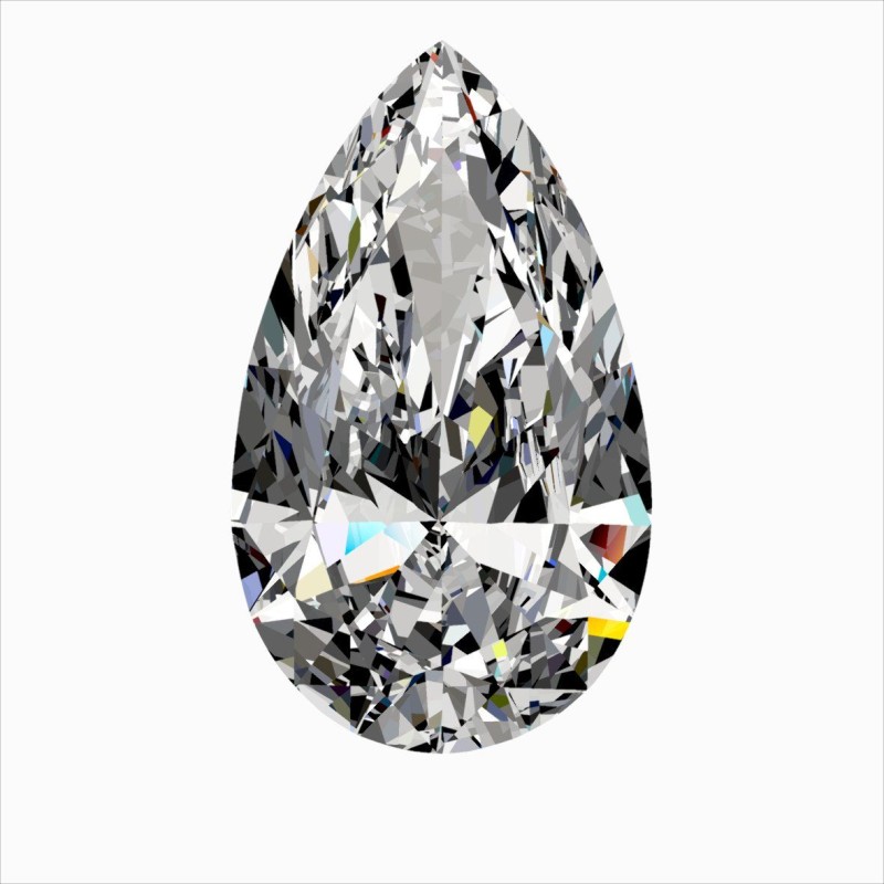 Diament szlif gruszkowy, 0.3ct, VS2, E, GIA 7542251523