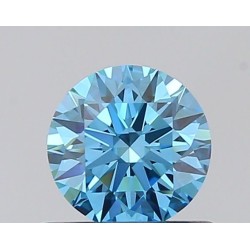 Diament laboratoryjny o barwie fantazyjnej szlif okrągły, 0.83ct, VVS2, Fancy Vivid Blue, IGI LG722532900