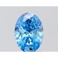 Diament laboratoryjny o barwie fantazyjnej szlif owalny, 1ct, VVS2, Fancy Vivid Blue, IGI LG728570596
