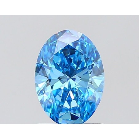 Diament laboratoryjny o barwie fantazyjnej szlif owalny, 1ct, VVS2, Fancy Vivid Blue, IGI LG728570596