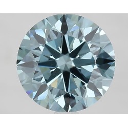 Diament laboratoryjny o barwie fantazyjnej szlif okrągły, 2.5ct, VVS2, Fancy Vivid Blue, IGI LG675530165