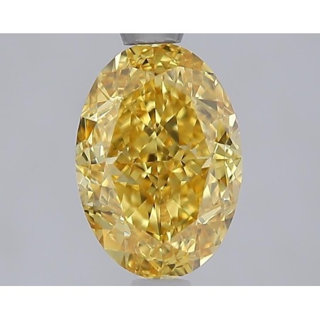 Diament laboratoryjny o barwie fantazyjnej szlif owalny, 2.09ct, VVS2, Fancy Vivid Yellow, IGI LG729577017
