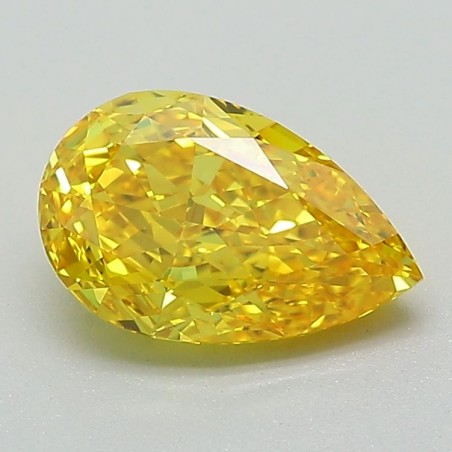 Diament laboratoryjny o barwie fantazyjnej szlif gruszkowy, 1.6ct, VVS2, Fancy Vivid Yellow, IGI LG574358843