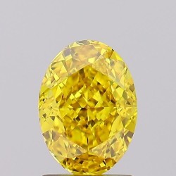 Diament laboratoryjny o barwie fantazyjnej szlif owalny, 1.67ct, VVS2, Fancy Vivid Yellow, IGI LG566318714