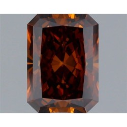 Diament laboratoryjny o barwie fantazyjnej radiant, 1.1ct, VVS2, Fancy Deep Orange, IGI LG733591530