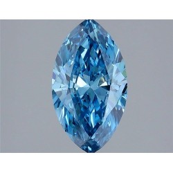 Diament laboratoryjny o barwie fantazyjnej markiza, 1.73ct, VVS2, Fancy Vivid Blue, IGI LG735535439