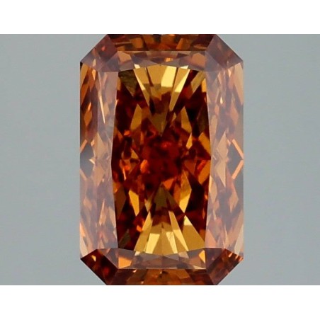 Diament laboratoryjny o barwie fantazyjnej radiant, 2.1ct, VVS2, Fancy Vivid Brown Orange, IGI LG689505129