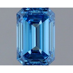 Diament laboratoryjny o barwie fantazyjnej szlif szmaragdowy, 1.13ct, VVS2, Fancy Vivid Blue, IGI LG737594500