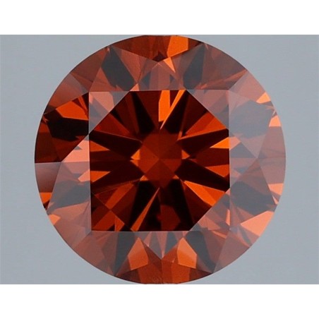 Diament laboratoryjny o barwie fantazyjnej szlif okrągły, 2.96ct, VVS2, Fancy Deep Orange, IGI LG732568631