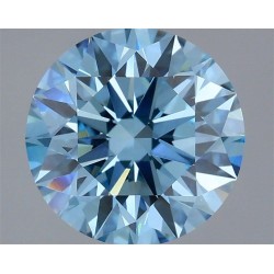 Diament laboratoryjny o barwie fantazyjnej szlif okrągły, 2.59ct, VVS2, Fancy Vivid Blue, IGI LG737582362