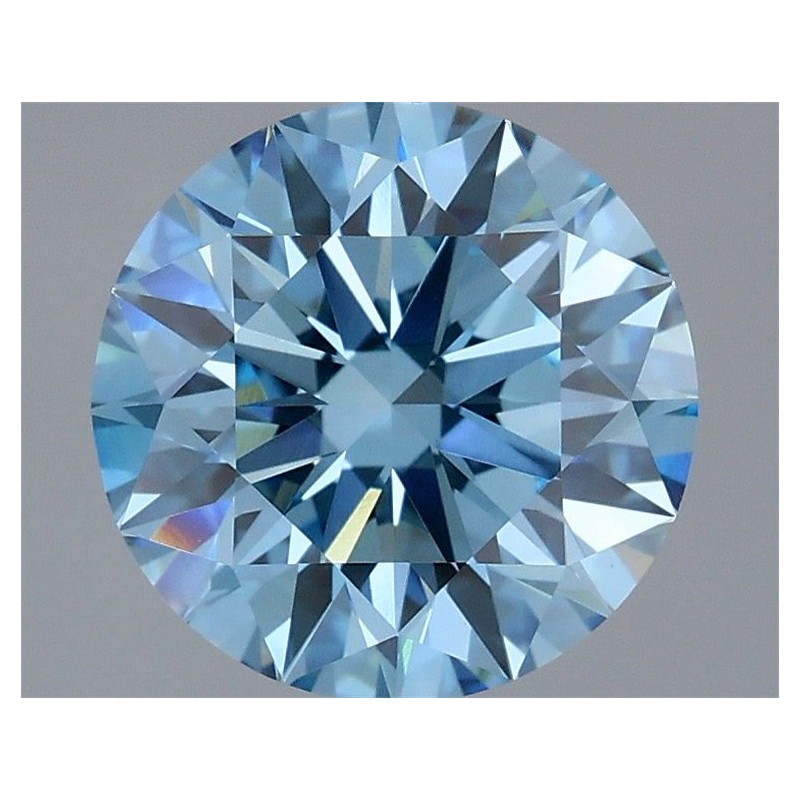 Diament laboratoryjny o barwie fantazyjnej szlif okrągły, 2.59ct, VVS2, Fancy Vivid Blue, IGI LG737582362