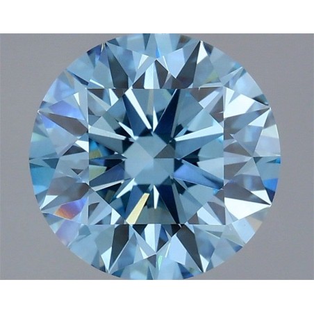 Diament laboratoryjny o barwie fantazyjnej szlif okrągły, 2.59ct, VVS2, Fancy Vivid Blue, IGI LG737582362