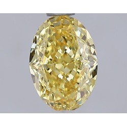 Diament laboratoryjny o barwie fantazyjnej szlif owalny, 1.1ct, VVS2, Fancy Vivid Yellow, IGI LG729577615
