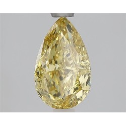 Diament laboratoryjny o barwie fantazyjnej szlif gruszkowy, 1.55ct, VVS2, Fancy Vivid Yellow, IGI LG707553501