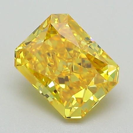 Diament laboratoryjny o barwie fantazyjnej radiant, 1.62ct, VVS1, Fancy Vivid Yellow, IGI LG574358840
