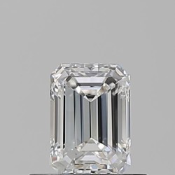 Diament szlif szmaragdowy, 0.5ct, VVS1, F, GIA 7516910989