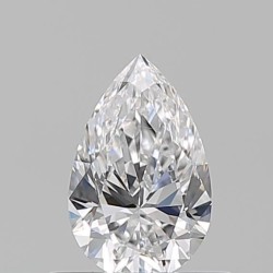 Diament szlif gruszkowy, 0.53ct, VS1, D, GIA 6521283333