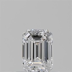 Diament szlif szmaragdowy, 0.5ct, VS1, D, GIA 7523339279