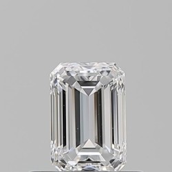 Diament szlif szmaragdowy, 0.5ct, VS2, D, GIA 1528340555