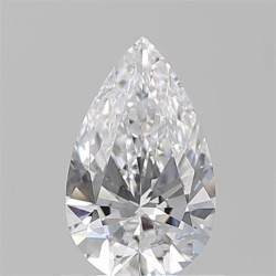 Diament szlif gruszkowy, 0.72ct, VS1, D, GIA 2526490189