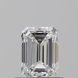 Diament szlif szmaragdowy, 0.7ct, VS1, F, GIA 7523490957
