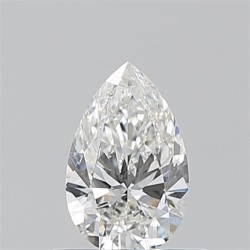 Diament szlif gruszkowy, 0.5ct, VVS2, H, GIA 2527534184