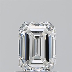 Diament szlif szmaragdowy, 0.91ct, VVS2, G, GIA 6522633055