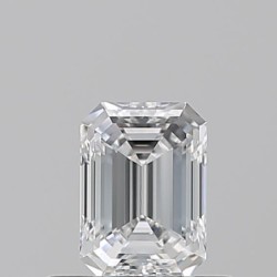 Diament szlif szmaragdowy, 0.5ct, VS2, D, GIA 6522646529