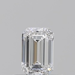 Diament szlif szmaragdowy, 0.5ct, VS2, D, GIA 6522843394