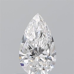 Diament szlif gruszkowy, 0.5ct, VS1, E, GIA 2537141600