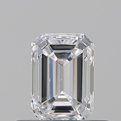 Diament szlif szmaragdowy, 0.5ct, VS2, D, GIA 7531190149